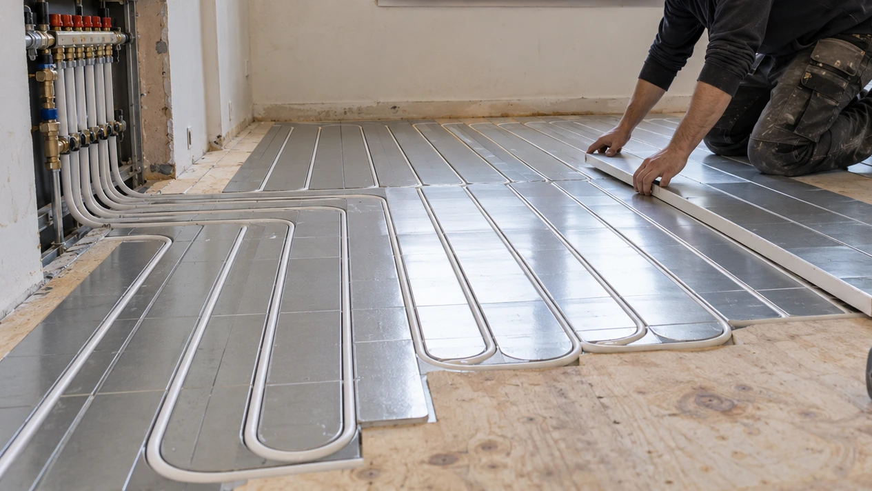 Droogbouw vloerverwarming: werking, opbouw en houten vloeren