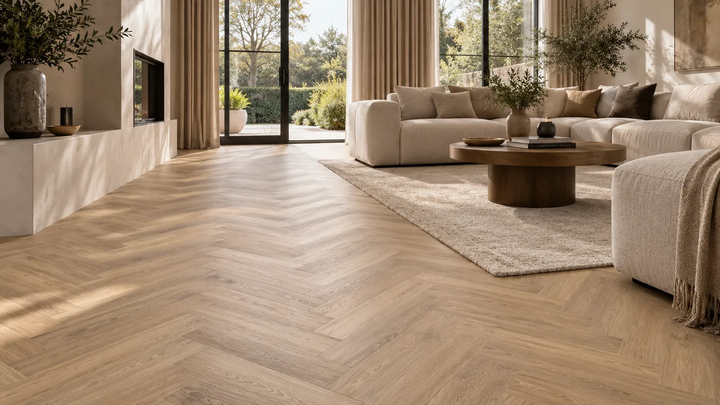 Lichte vloer gecombineerd met een rustig interieur
